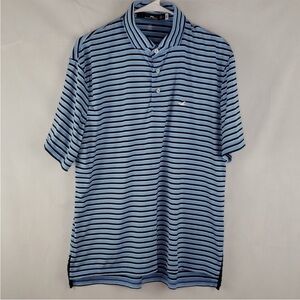 Ralph Lauren RLX Golf Polo. Medium. Blue striped.